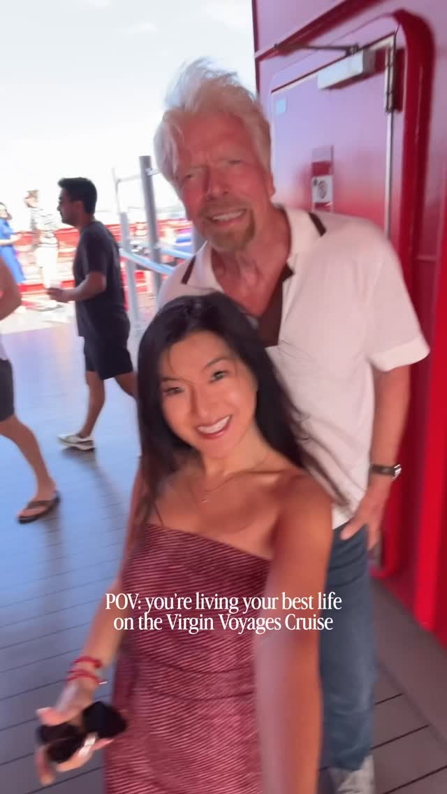 I’ve been to over 100 countries, but never on a cruise… so of course I saved my first for @virginvoyages 😄🚢✨and I’m so glad I did - their first-ever @tiktok creator cruise was everything ☺️ The energy, the vibes, the Scarlet Night Party were unmatched ♥️ Stay tuned for more 👀 

#sailingwithvirgin #virginvoyages #influencertrip #creatorcruise
