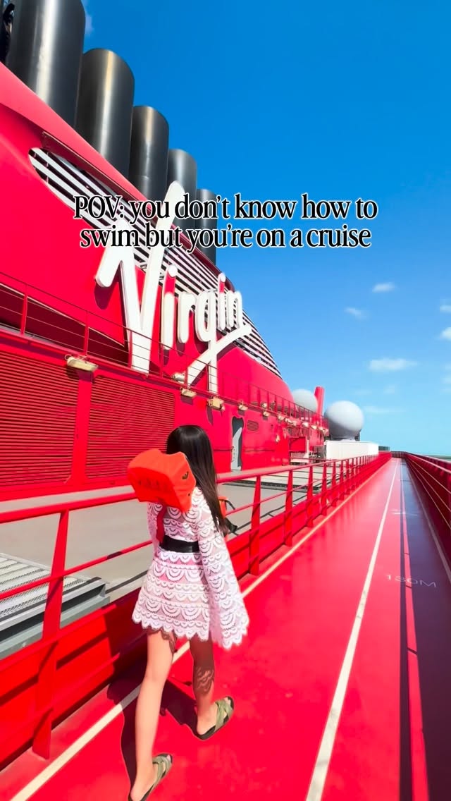 No worries though because I’ve got my life jacket 🦺 and this @virginvoyages cruise was smooth sailing 😊 

#sailingwithvirgin #virginvoyages @tiktok