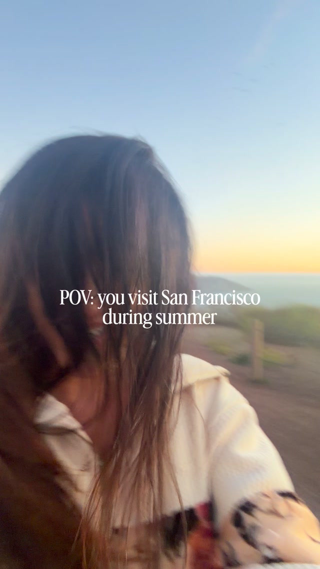 Tips for visiting San Francisco during summer: don’t 🤣 San Francisco has an interesting climate where it’s actually pretty cold, foggy, and/or windy during the summer months 💨 so September and October are actually the best months to visit if you want nice sunny weather ☀️

📍Golden Gate Bridge
