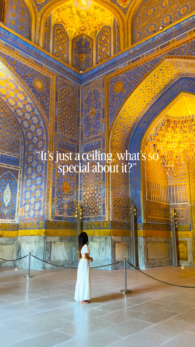 Would you fly all the way to Uzbekistan to see this ceiling? 🤩