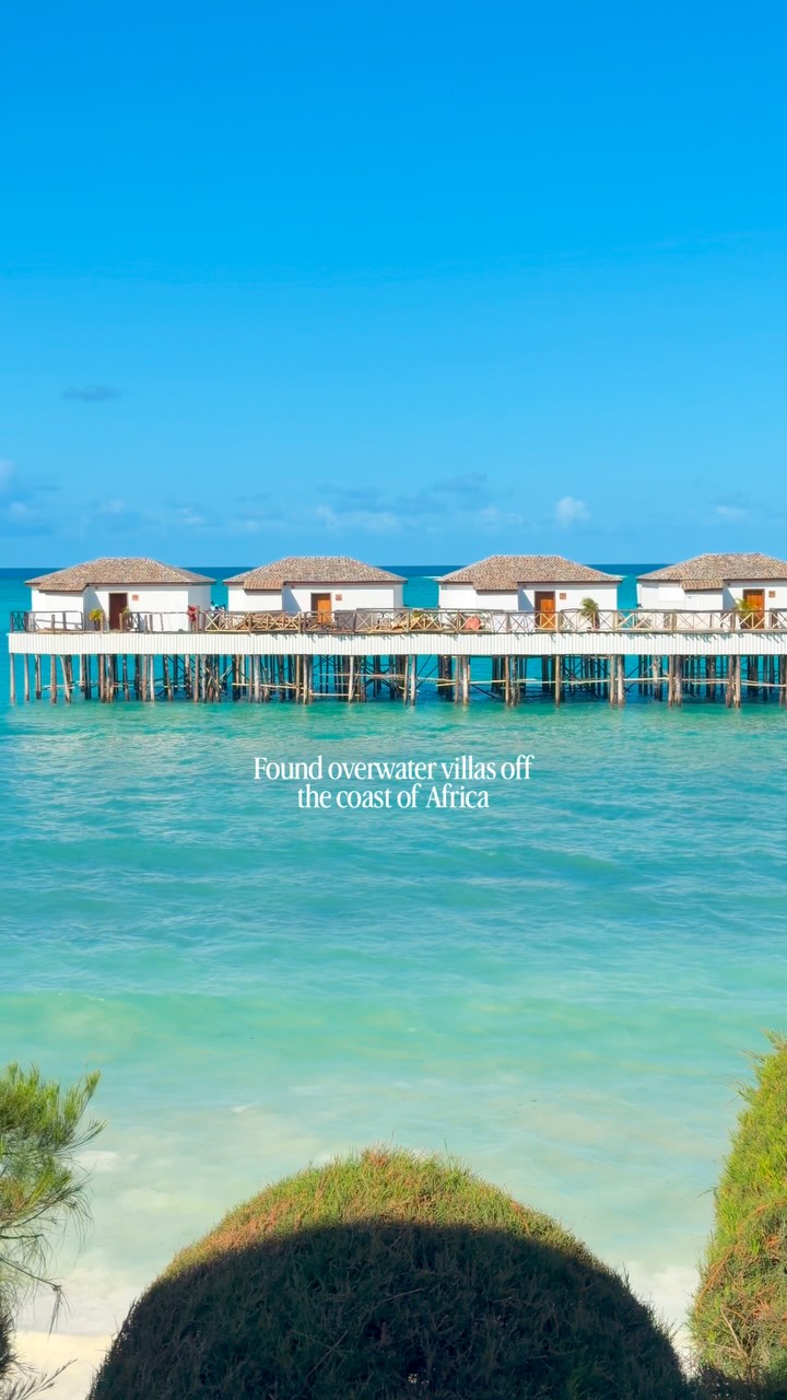 No need to go all the way to the Maldives for overwater villas! They have them at Le Mersenne in Zanzibar, Tanzania!