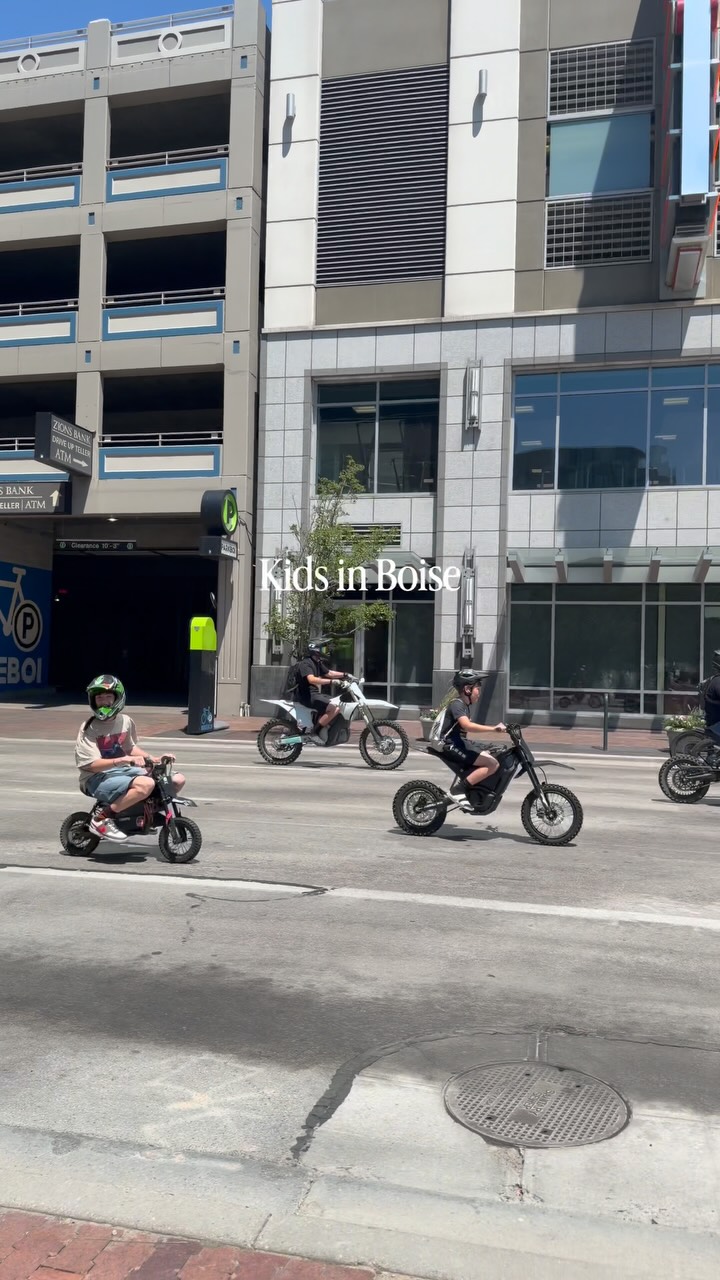 So cute seeing these kids riding their bikes around Boise, Idaho today! They were out and about for quite some time 🚲