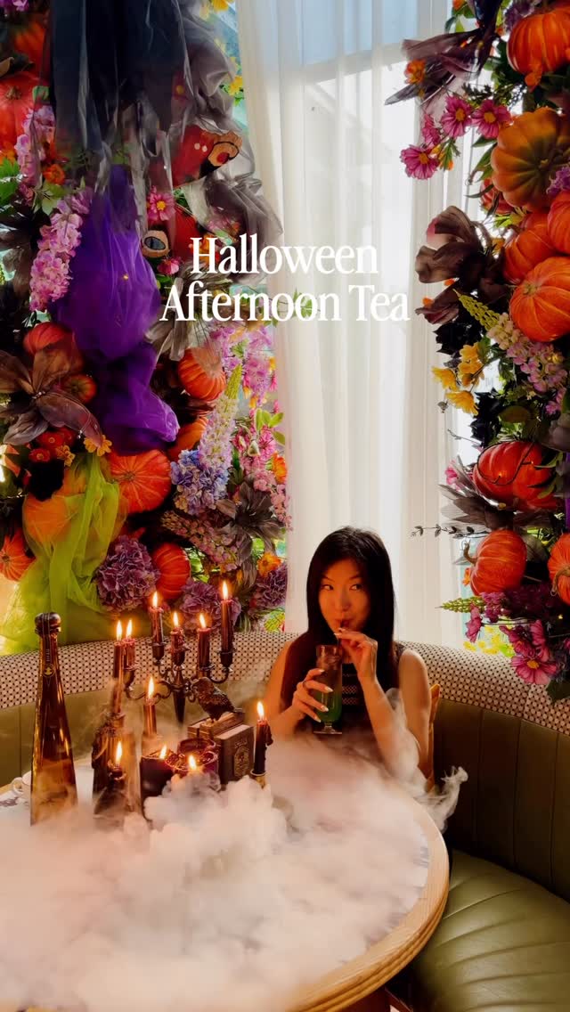 The prettiest Halloween afternoon tea in London 🫖🎃🦇 The Witching Hour is now at @roast_restaurant and features yummy roast bites, themed desserts and scones, and spooky cocktails made with @donjuliotequila 🍸 definitely add to your Halloween bucket list 👻